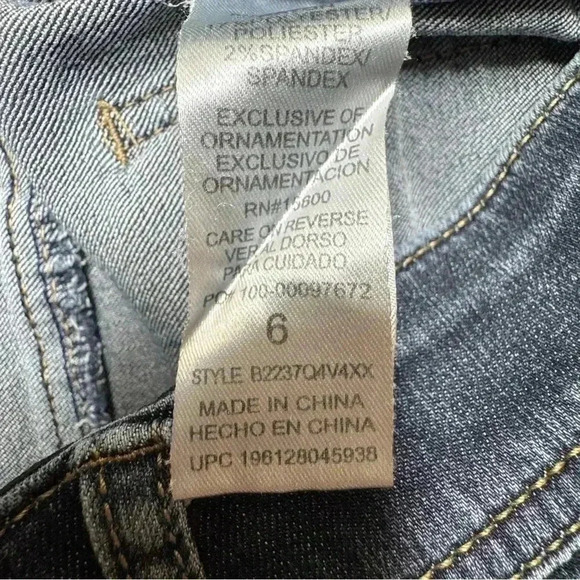 {Democracy} "Ab Technology Skinny" Mid Rise Slim Stretch Denim Jeans - Picture 6 of 7